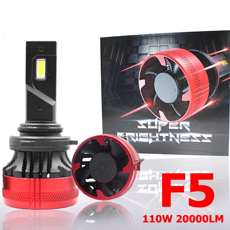 Lampadina LED F5 H7 per Fari, Luce Fendinebbia H11, Faro LED H4 per Auto 110W 20000LM, Lampadine LED H7 H11 HB3 9005 H1, Faro LED H7