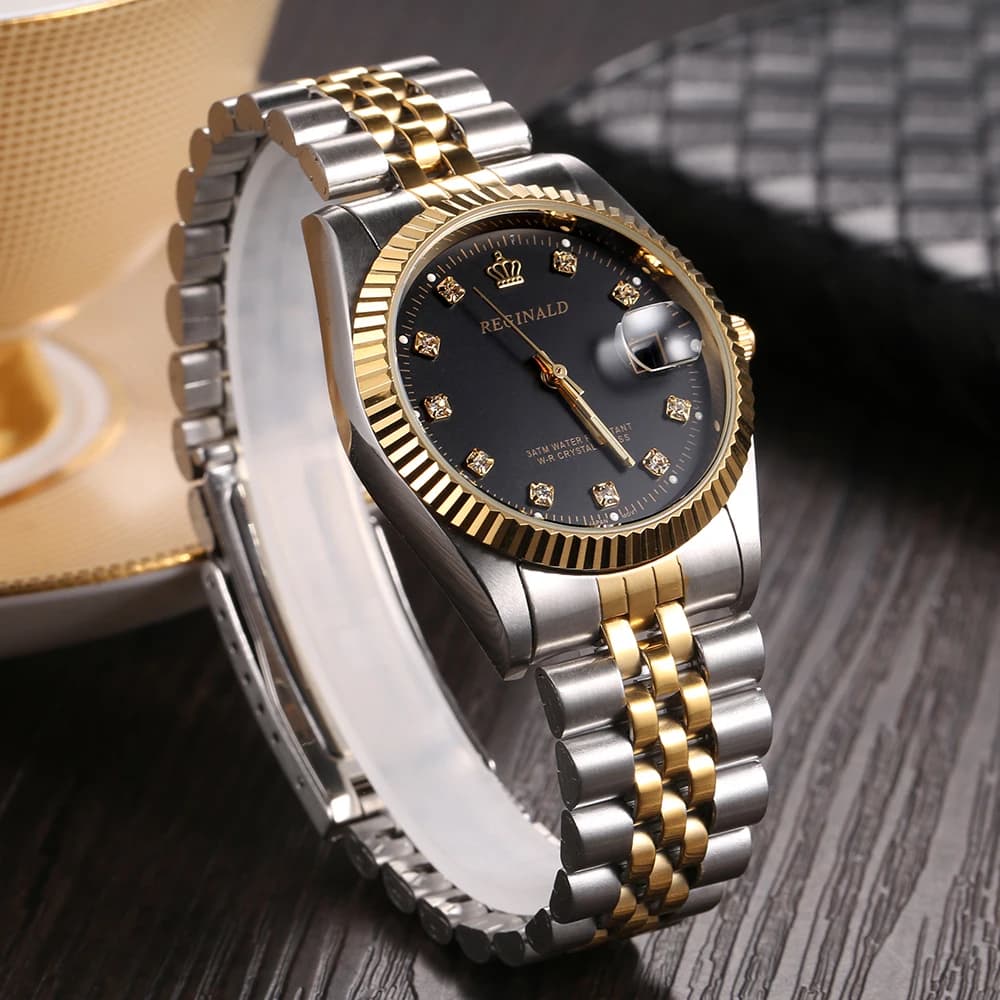 Men's Watch Classic Luxury Men's Watch Stainless Steel Men's Watch With Diamonds Watches Quartz Relogio Masculine