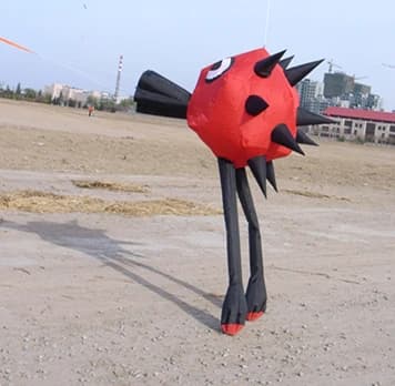 3D soft inflatable kite pendant thron bird animal kite line laundry for audlt