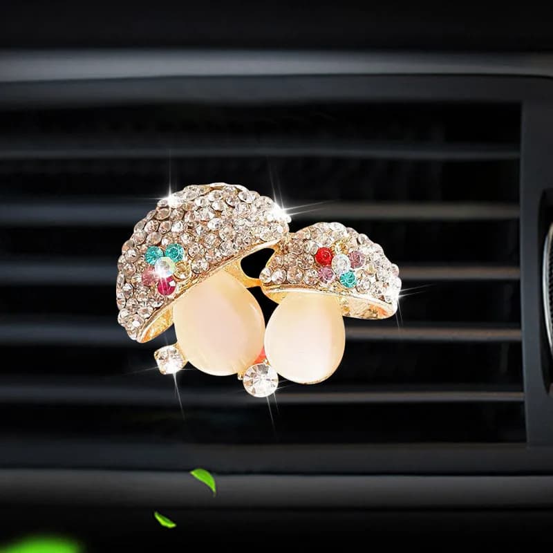 Deodorant Perfume Bottle Diffuser for Fungus Style Car With Drill Colored In Automatic Air Conditioner Exit Air Perfume Clip
