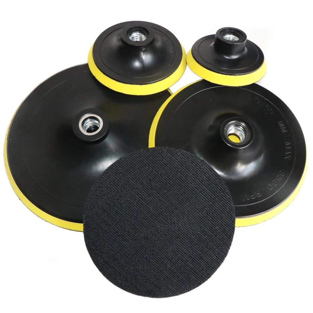 Hiqalty 1PC Platorello per disco abrasivo 4/7/6/5 pollici 125mm Carta vetrata autoadesiva Piastra ad anello Dischi abrasivi per levigatrici elettriche