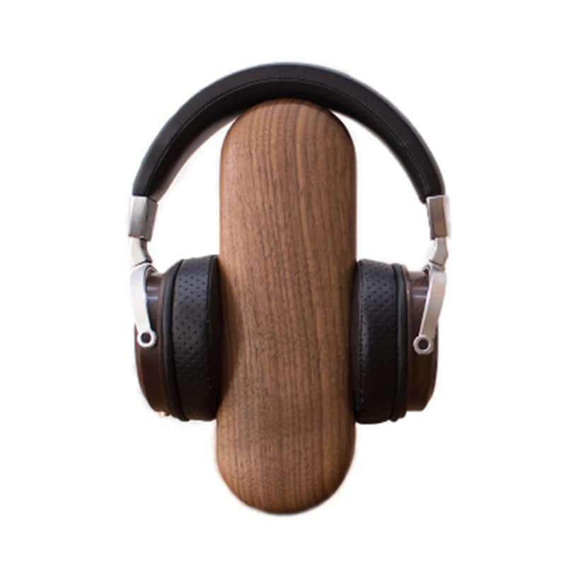 F6cy noce e ottone in legno massiccio per Audio da gioco cuffie Over-Ear supporto per supporto per cuffie supporto per giocatori