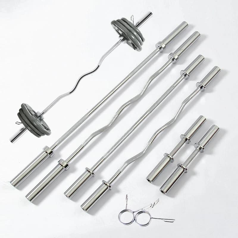 Balance for Fitness, solid straight and curved, weight lifting, training rod, gym weight plate, handlebar discs, 20mm, 50mm