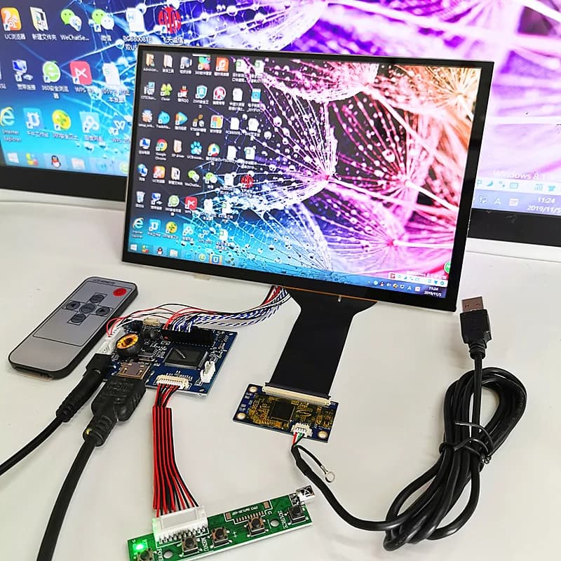10.1 inch 1280x800 IPS 10.1 inch display capacitive touch module HDMI LCD module for car Raspberry Pi 3 10 point capacitive touch monitor