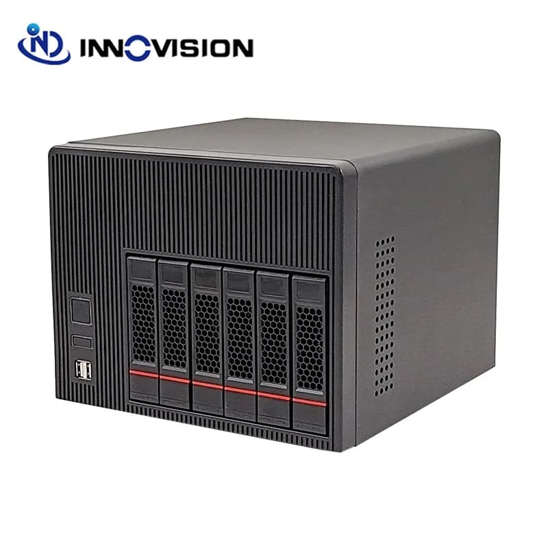 Tooless 6 HDD 6 alloggiamenti NAS Server Case Desktop PC Telaio del computer con backplane SATA da 6 GB per l'archiviazione della data dell'home office