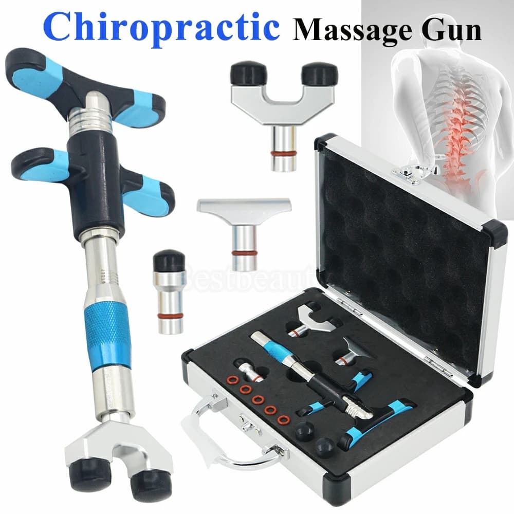 Tools for Chiropractics, Activation Therapy, Vertebral Column Correction Massage Massage Set, 3 Head Manual, Health Care