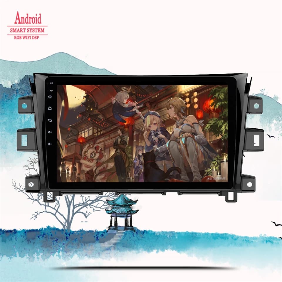 Autoradio Android 14.0 per Nissan Navara NP300 2011-2016, Navigatore GPS, Lettore Multimediale, Registratore DVD