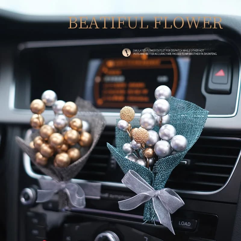 Fashionable Creative Bouquet Car Deodorant Car Exit Air Conditioning for Car Clips Perfume Diffuser Accessories for Automatic Decoration