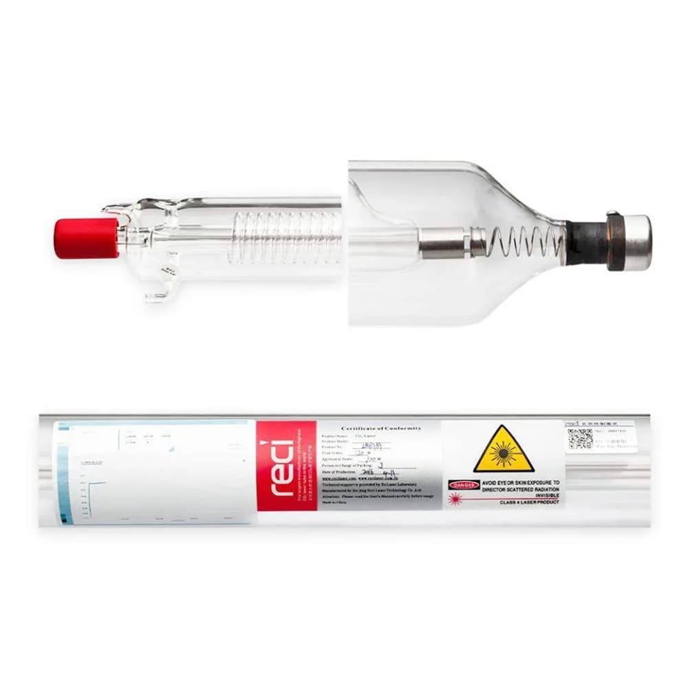 Laser Tube Reci W2 90W-100W 1200*80mm for Co2 laser engraving/cutting machines