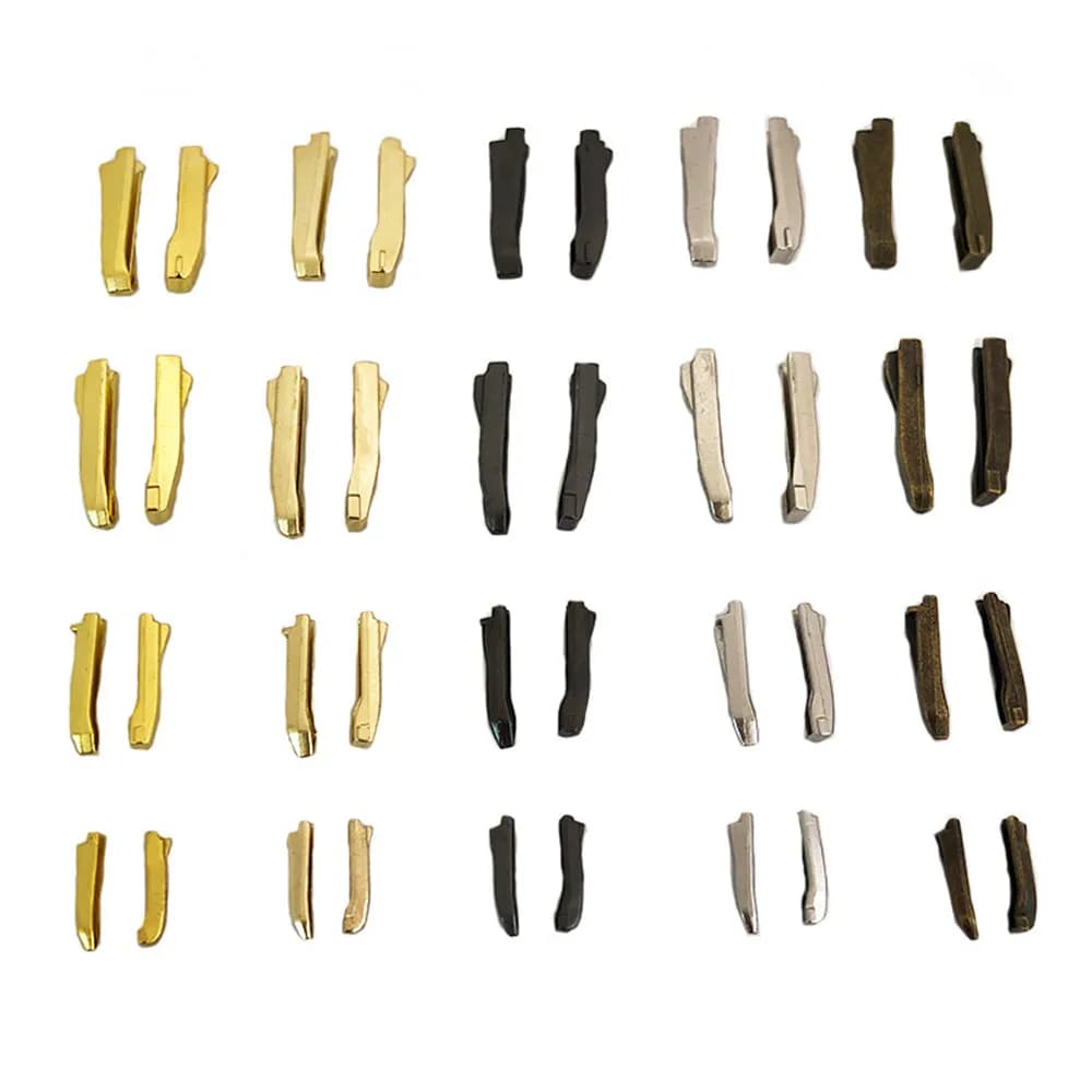 3 #5 #8 #10 # doppio kit di riparazione chiusura a cerniera aperta strumento per cerniere tappo antiscivolo cappotto in metallo con cerniera a due vie fibbia borsa con fibbia