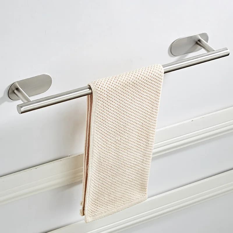 40 cm 50 cm in acciaio inox portasciugamani da bagno autoadesivo accessori da bagno a parete balcone asciugamano appendiabiti mensola appendiabiti