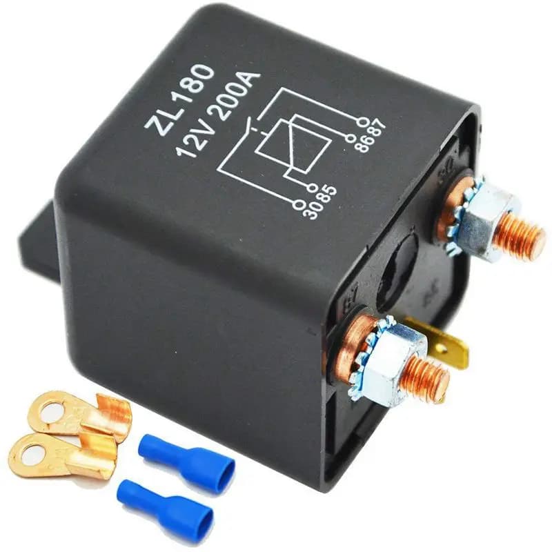 12V 200A Relè Auto Camion Motore di Automobile Barca Auto Avviamento Heavy Duty Split Ricarica ZL180 con 2 Spille Impronta + 2 Terminal-