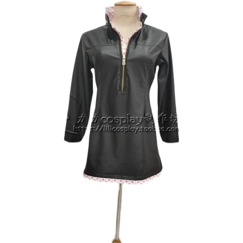 2025 Anime Nico Robin Abito Gonna Costume Cosplay Donna Cappotto nero Capispalla Giacca di pelle Abiti Abbigliamento fresco Halloween