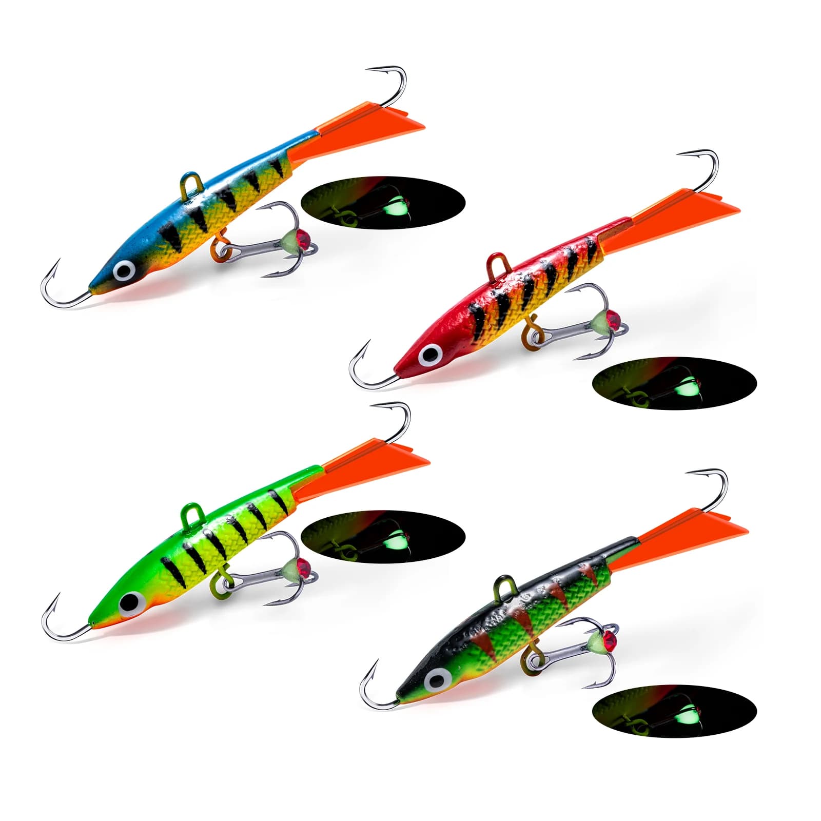 Goture Esca Artificiale da Pesca sul Ghiaccio Invernale Balancer 1PC 7.0cm 15.7g per Attrezzatura da Pesca Invernale Balancer, Jigging in Piombo, Esca Artificiale Wobbler