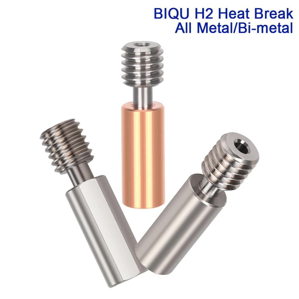 Stainless Steel BIQU H2 All Metal Heatbreak Stainless Steel Titan MK8 Hotend Ender3 V2 3D Printer Parts