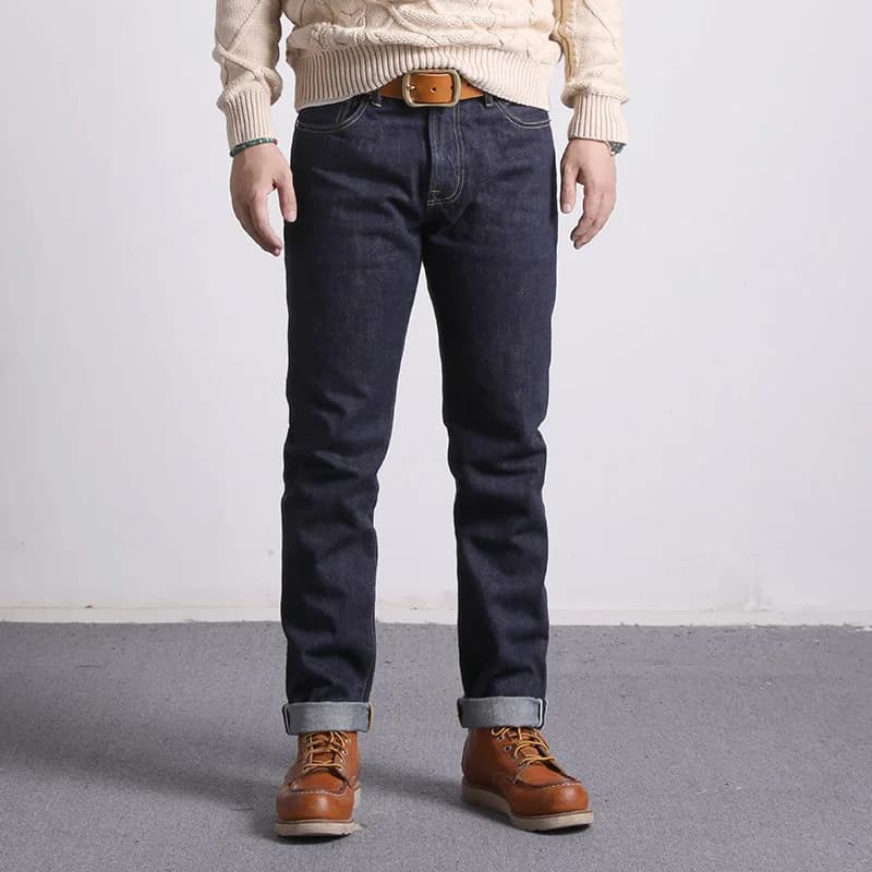 511XX-0009 RedTornado Raw Denim Jeans 16oz Heavy Weight Indigo Selvage One Sanforized zippered pants