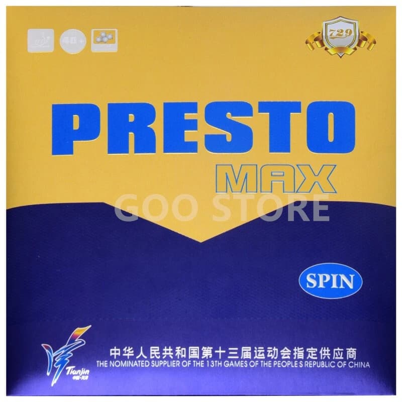 Amicizia 729 PRESTO MAX SPIN SPEED Ping pong in gomma torta non appiccicosa spugna macroporosa ping pong tenis de mesa