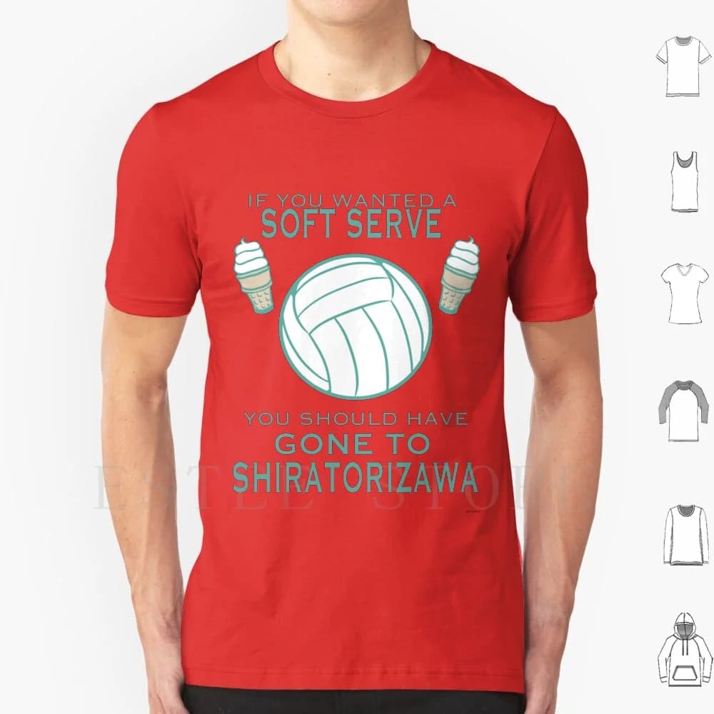 Soft Serve T Shirt Men Cotton 6xl Oikawa Tooru Volleyball Aoba Josai