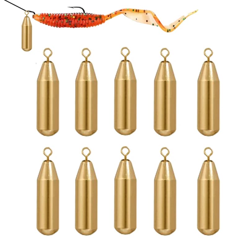 Set of 5 Brass Fishing Rainfalls, 1.8g, 3.5g, 5g, 7g, 10g, Fishing Accessories