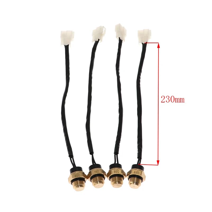 Moto radiatore elettrico ventola di raffreddamento termostato temperatura acqua interruttore sensore di temperatura M14/M16 * 1.5mm per 200 250 400 450 bici