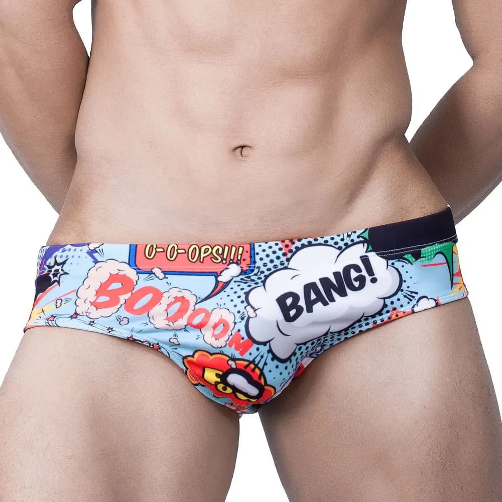 Slip da bagno imbottiti da uomo Sexy Pouch Bulge Enhancing Push Up Cup Cueca Gay Swimwear Calzoncillos Hombre Slip ingrandisci