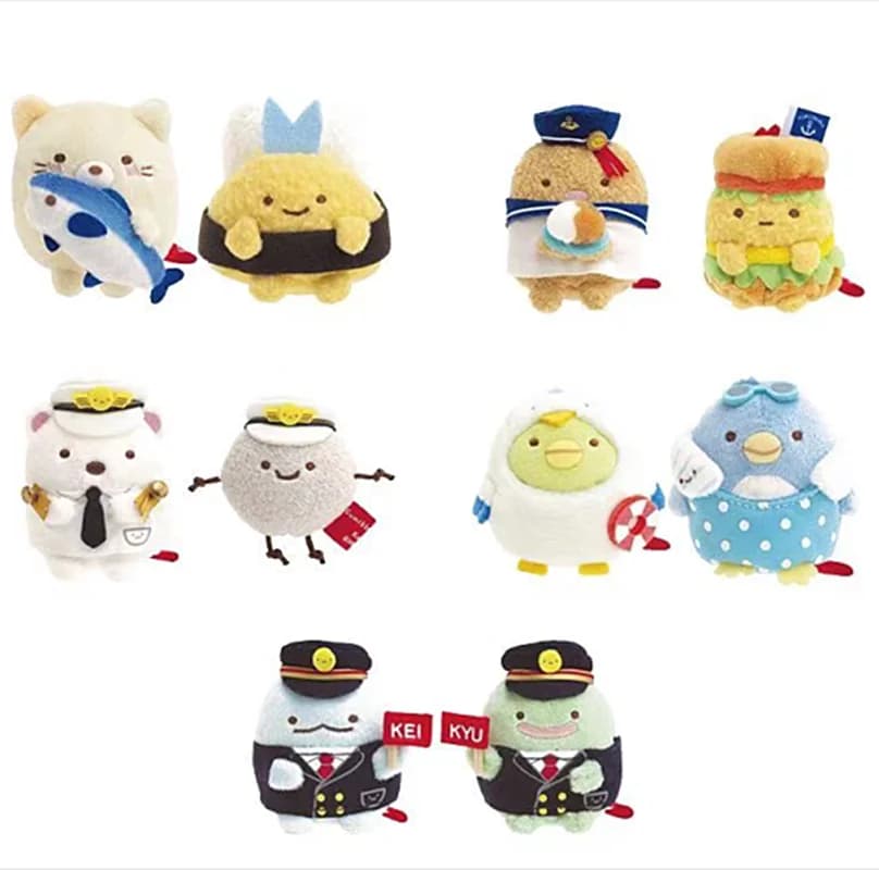Nuova Marina Sumikko Gurashi Portachiavi Peluche Piccolo Pandent Bambini Animali di Peluche Giocattoli Per I Regali Dei Bambini 12 CM