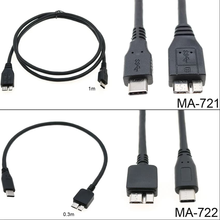 Ugreen USB tipo C a Micro B 3.0 connettore del cavo per HDD SSD disco rigido esterno Smartphone MacBook PC cavo Micro B dati