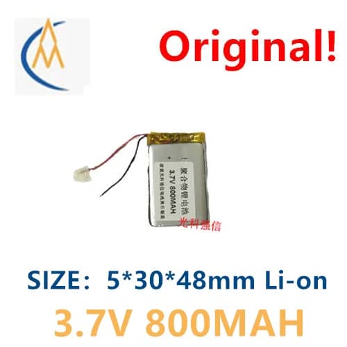 buy more will cheap full capacity 3.7V polymer lithium battery 053048 800MAH GPS walkie talkie / equipment / micro navigator