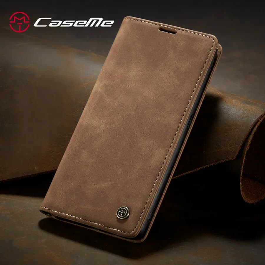 CaseMe Flip Retro Leather Case for Samsung Galaxy A41 A42 A31 A21S 2 Card Slot Magnet Wallet Cover A41 A91 A15 M53 33 Case