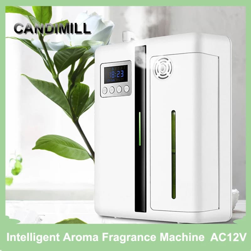 CANDIMILL Piccolo Diffusore di Aromaterapia 3W 12V 160ml 100m2 Intelligente Aroma Fragranza Macchina Profumo Diffusore di Olio Essenziale