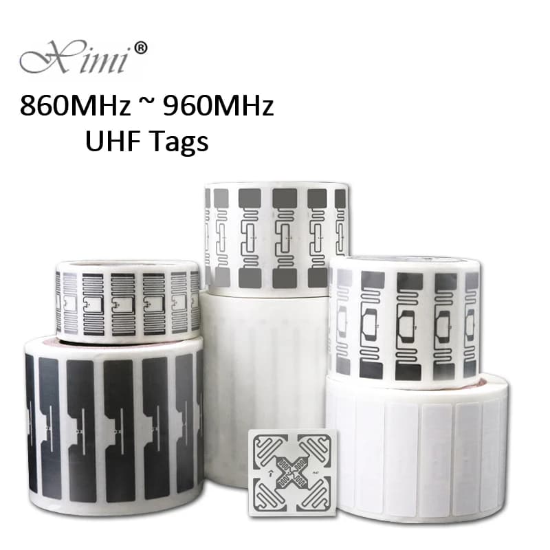 10 Pezzi Etichette RFID UHF a Lungo Raggio, Adesivi Wet Inlay 860-960mhz Alien U7 EPC Global Gen2 ISO18000-6C