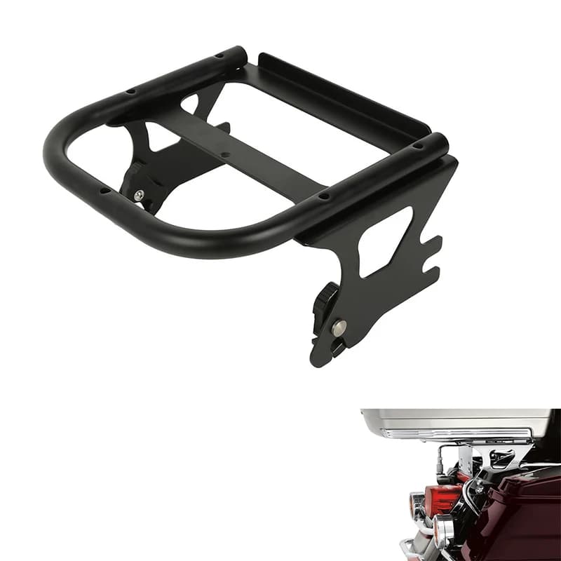 Portapacchi staccabile per montaggio a due posti per moto per Harley Touring Electra Glide Road King Road Glide 1997-2008 2007