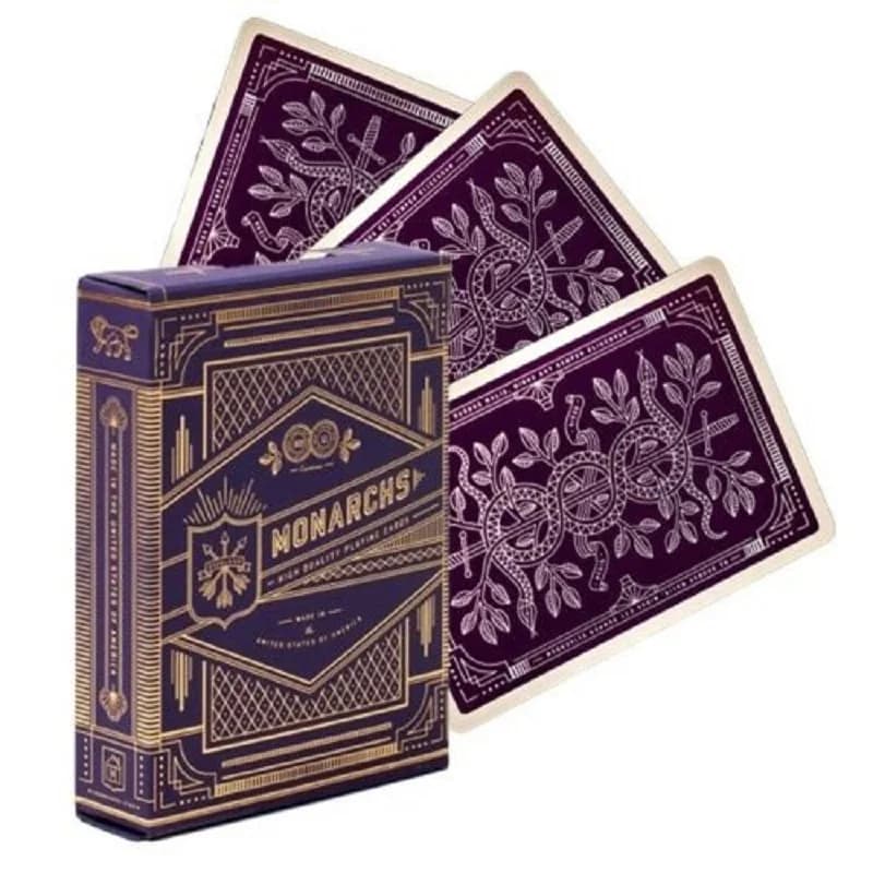 Carte da gioco Monarca viola di Theory11 Monarchs Deck USPCC Poker Giochi di carte magiche Trucchi magici Puntelli per mago
