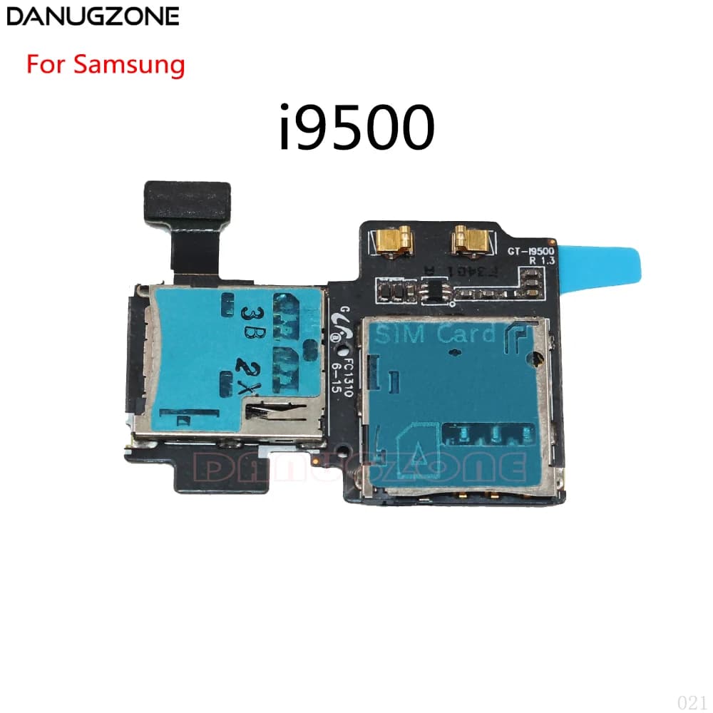 Lettore di schede SIM connettore supporto Slot vassoio presa di memoria cavo flessibile per Samsung Galaxy I9500 I9300 I959 I9070 I8262 N7100