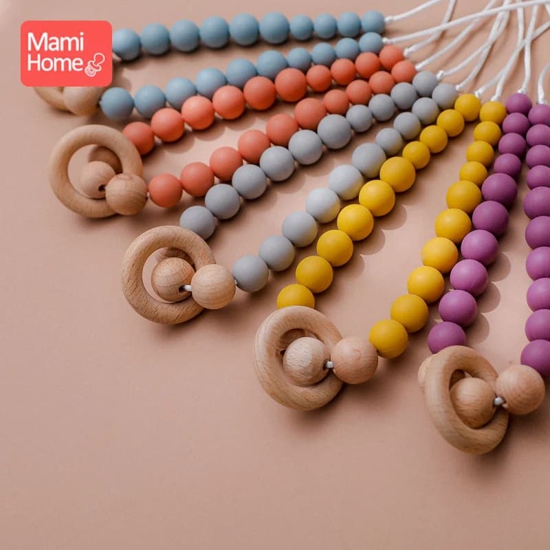 1pc perline in Silicone per uso alimentare dentizione in Silicone per bambini per collana che fa roditore massaggiagengive per denti articoli per bambini giocattoli per bambini