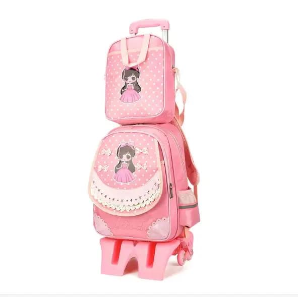 Bambini Scuola trolley borsa per le ragazze sacchetto di scuola con ruote di Scuola di Rotolamento zaino Sacchetti di scuola Per Bambini con ruote zaino Mochilas