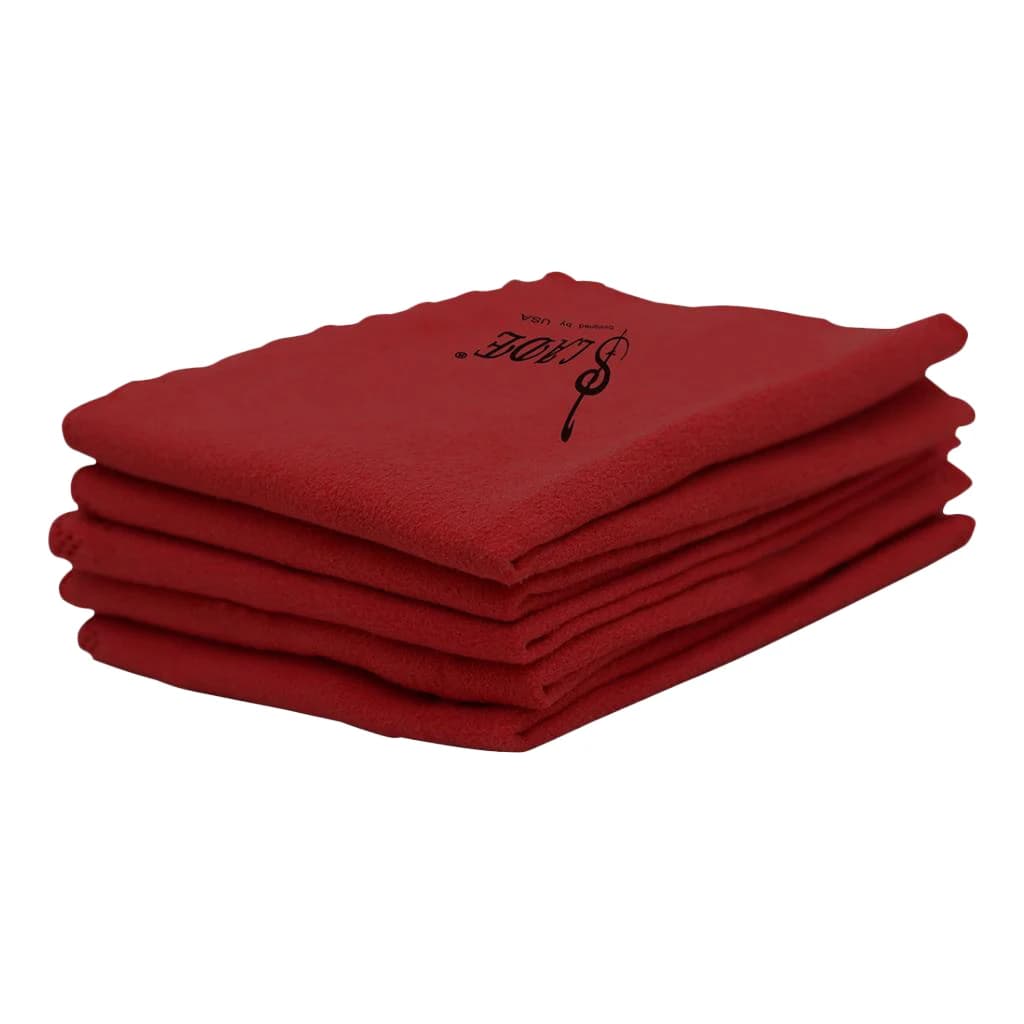 Pratico 5x Panno di Pulizia Altamente Assorbente, per Chitarra Basso Ukulele, per Videocamera Per Auto Occhiali Lens-vento Rosso
