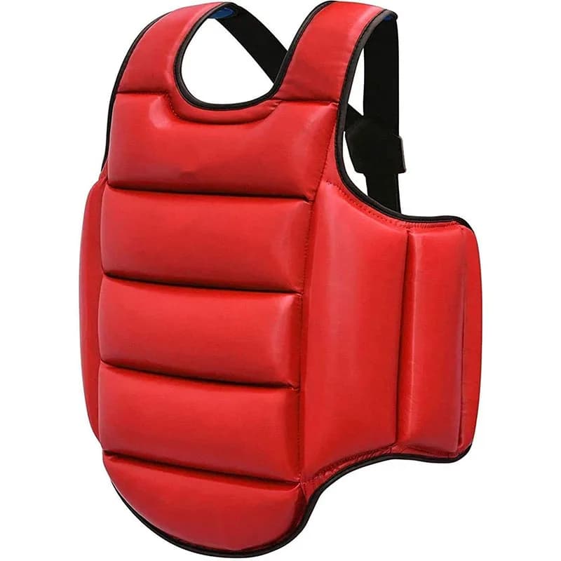 Reversibile Taekwondo Pettorina Protezione per il corpo Gilet Arti marziali Costola Scudo Armatura Uniforme da allenamento per Karate Judo Kickboxing