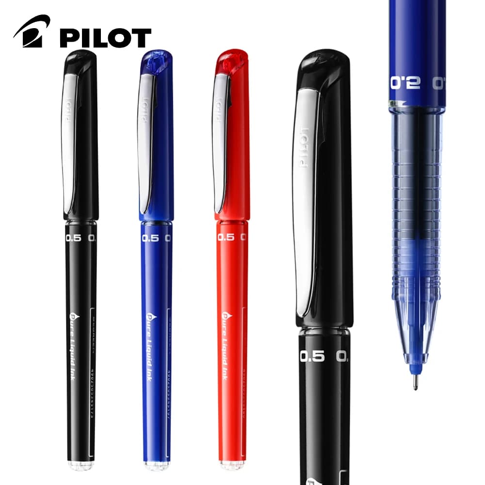 3/6pcs PILOT Syringe Gel Pen Tepoint BX-GR5 Large Capacity 0.5mm Student Special Black Signature Pen