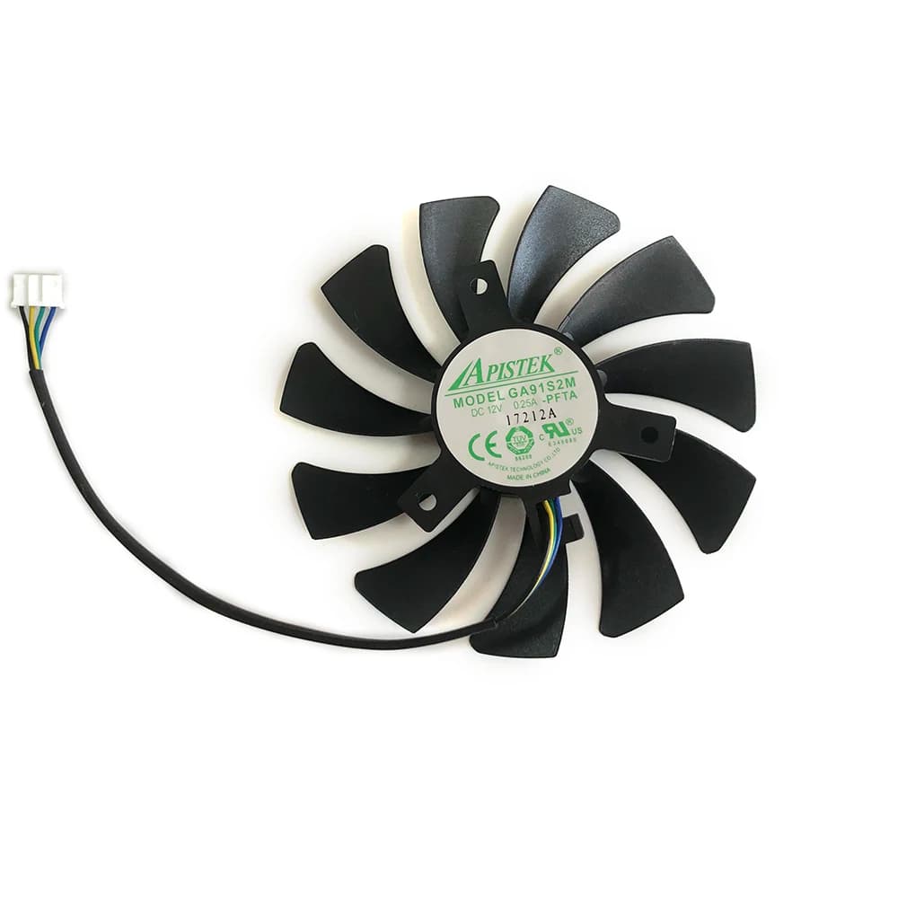 85MM, fai da te GA91S2M, dispositivo di raffreddamento GPU, ventola per scheda Video, per SAPPHIRE RX560 RX550 2G D5,PowerColor RX 560/550 R7 350/240, sostituire HA9010H12F-Z