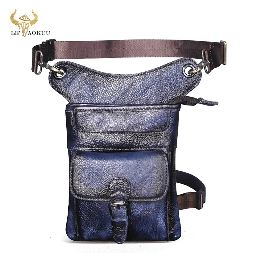 Borsa a tracolla a tracolla da viaggio da uomo di design in pelle naturale borsa a tracolla a tracolla moda marsupio marsupio borsa a gamba a goccia 211-12
