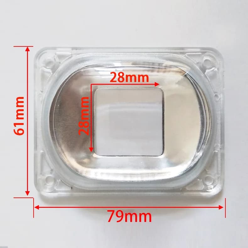Anello in silicone con riflettore per obiettivo per 20w/30w/50w LED COB AC220V 110V Proiettore a LED Lampada fai da te