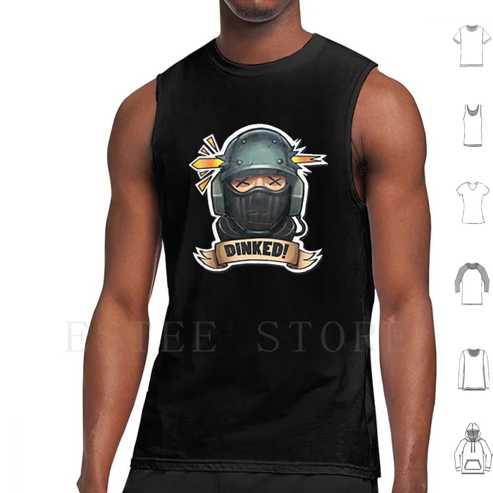 Canotte Counter Strike Gilet Csgo Cs Golang Counter Strike Steam Logo Cs Go Gioco Fps Campo di battaglia Natale Dinked