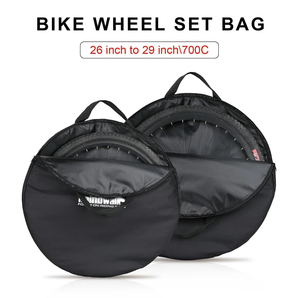 Borsa per ruote per bici Rhinowalk borsa per ruote per bicicletta da trasporto 26-29 pollici ciclismo su strada MTB 700C borsa per il trasporto a ruota singola per bici da strada 1 pz