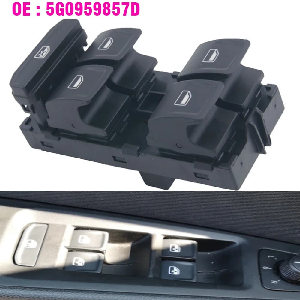 Pulsante di controllo dell'interruttore alzacristallo elettrico 5G 0959857 D Per VW Golf MK7 Passat B8 Tiguan Touran Seat Ateca Ibiza/ST Leon 2016-2020