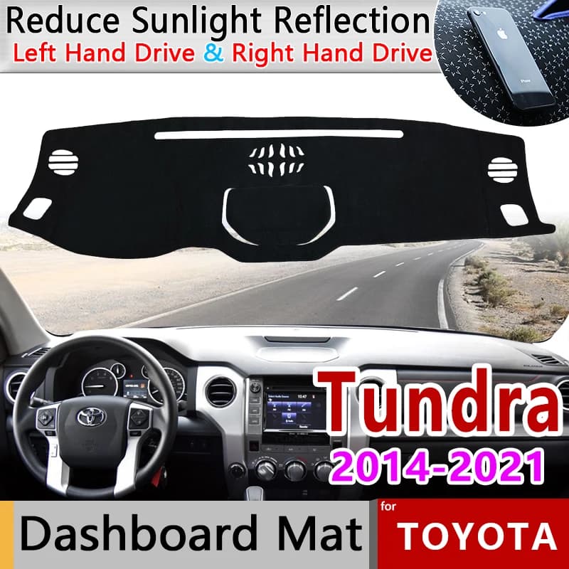 Cruscotto Copertura Zerbino Tappeto Dash Zerbino per Toyota Tundra XK50 2014 ~ 2021 Facelift 2015 2016 2017 2018 2019 Pad Parasole Accessori