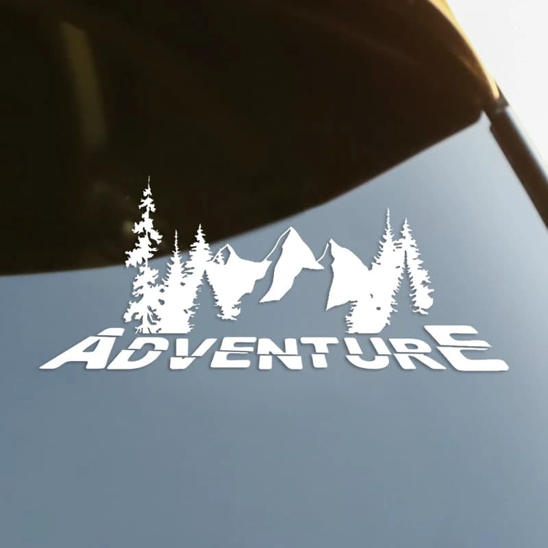 ADVENTURE decalcomania in vinile fustellato adesivo per Auto decorazioni per Auto impermeabili sul paraurti del corpo dell'auto finestra posteriore Laptop scegli la dimensione # S60626