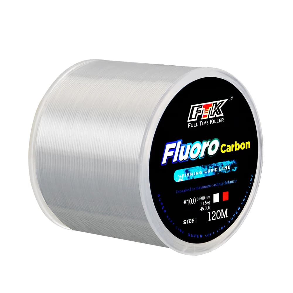 120M Line of Fish 0.2mm-0.6mm 7.15LB-45LB Coating Fluorocarbon Processing Process Carbon Surface Treatment Machines Nylon Freshwater