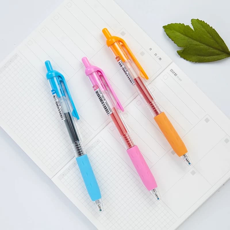1 pz Penne Gel 0,5 mm Stampa ad asciugatura rapida Penne a inchiostro ad ago dipinte a mano Cancelleria Studente Materiale scolastico per ufficio