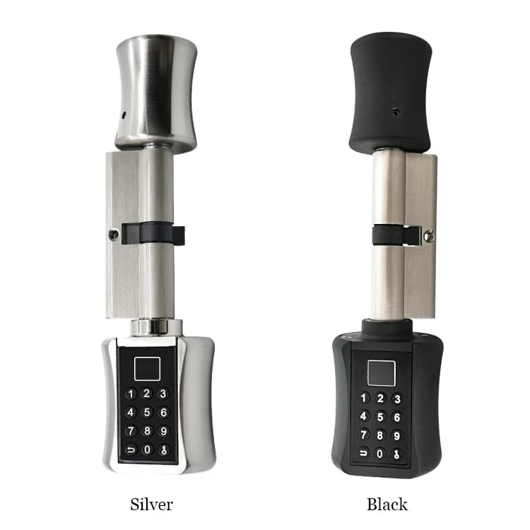 Password smart cylinder lock with fingerprint Biometric electronic lock with digital keyboard code Smart lock for airbnb home